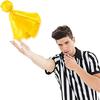 6pcs Referee Flags Football Penalty Flags for Soccer Ref Umpire Coaches Challenge Flags for Football Party Accessory