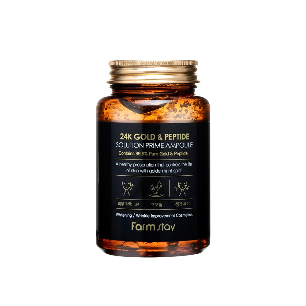 FARM STAY 24K Gold & Peptide Solution Prime Ampulle 250ml