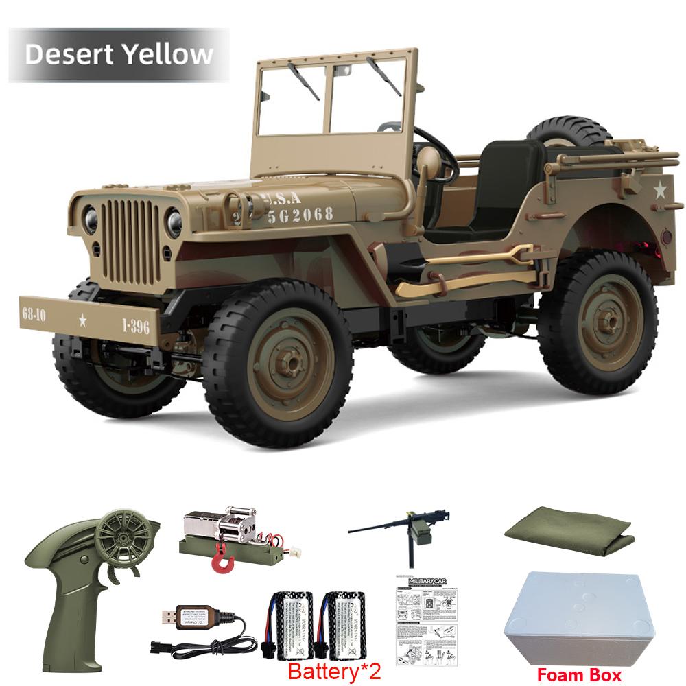 JJRC C8815 Auto RC 1/10 WILLYS 1941 4WD RTR RC Crawler Auto Telecomandata 2.4G Arrampicata Fuoristrada Camion RC Militare Giocattoli Regalo