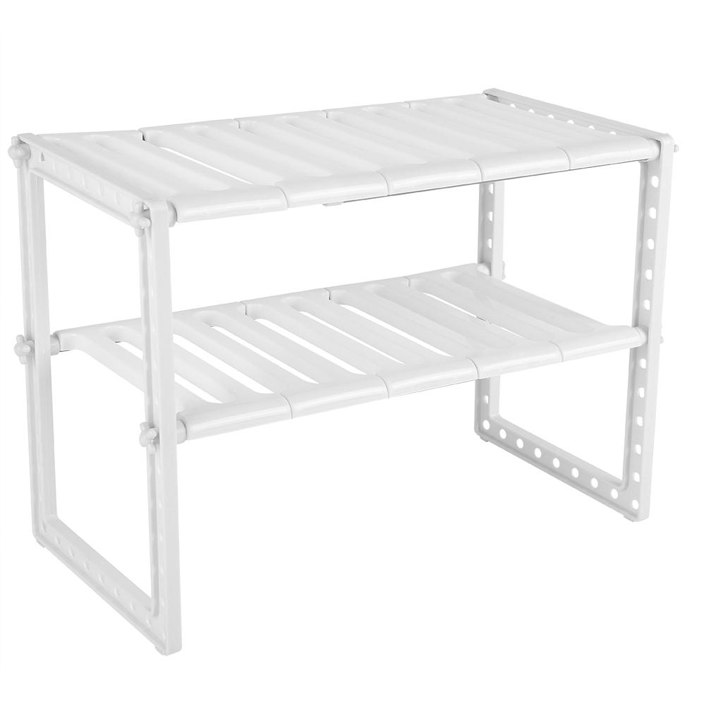 Telescopic Stand Storage Shelf Space Save Cupboard Extending Extra Home