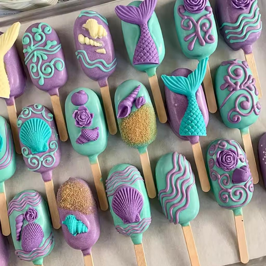 1pc-Silicone Ocean Shell Mold Cake Gummies Conch Baking Mold Tool DIY Cake Chocolate Candy Decoration