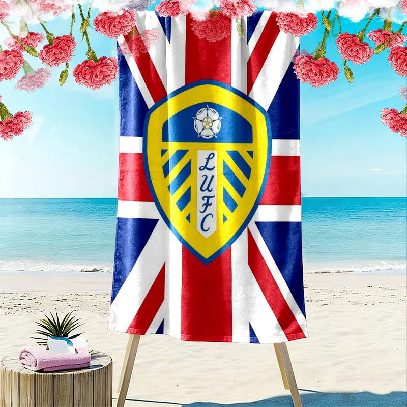 LUFC logo Beach Towel, Large Soft Quick Dry Towel for Beach Camping Swimming