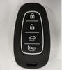 Carbon Fiber Abs +Silicone Car Key Fob Case Cover For Hyundai Solaris Sonata Hybrid Nexo Nx4 New Grand Santa Fe Tucson