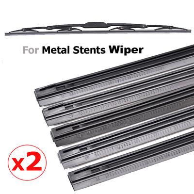 2PCS 6mm/8mm Windshield Wiper Refills For Metal Stents Wiper 14" 16" 22" 24" 26"