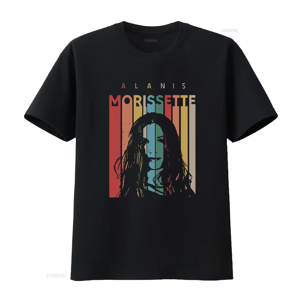 Alanis Morissette 90er Vintage T-Shirt The Triple Moon Tour 2024 S 5XL vintage Gewaschen Lässig Dehnbar Stilvoll Mode Leicht