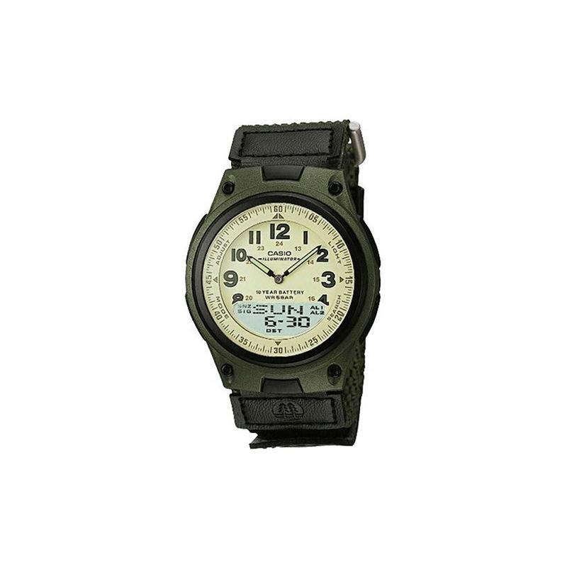 

Casio STANDARD series ten-year power waterproof and shockproof sports watch quartz movement resin strap Japanese and Korean watch men s AW-80V-3BJF жёлтый