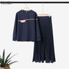 ZANZEA Women Long Sleeve Blouse and Long Skirts Casual Two Piece Suit Sets