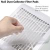 100pcs Nail Dust Collector Filter Pads, Vacuum Clean Collector Filter Paper Dustproof Fits Most Nail Salon Vacuum Cleaners