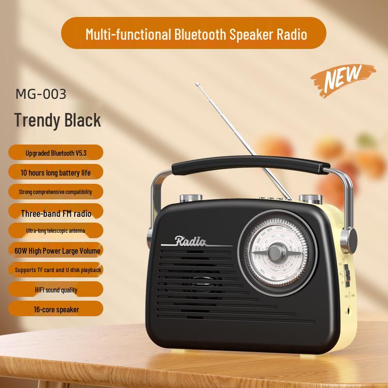 

2025 All-Band Bluetooth Radio for Seniors with USB Drive & Card Slot