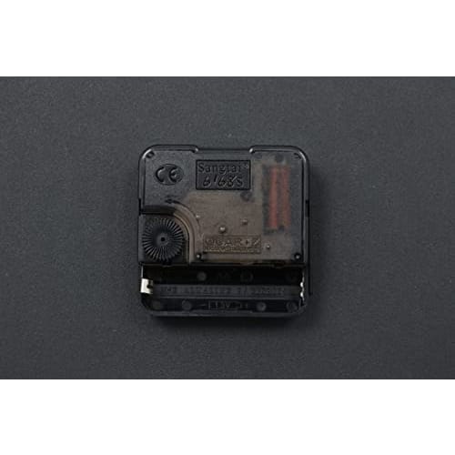 Fujiboeki Wall Clock, 25cm W X 4cm D X 25cm H, Black, Silent, Continuous Second Hand, Simple Design, 37858, Small