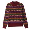 Women's Jacquard Knit Sweater - Loose Fit, Plus Size, Autumn/Winter Base Layer, New Style for Middle-Aged Moms