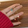 Christmas Series Fashion Earrings Temperament Lady Asymmetric Santa Claus Elk Animal Snowman Bell Pendant Ornament Hot Sale