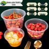 Disposable Round Plastic Takeaway Box (Lid Not Included)