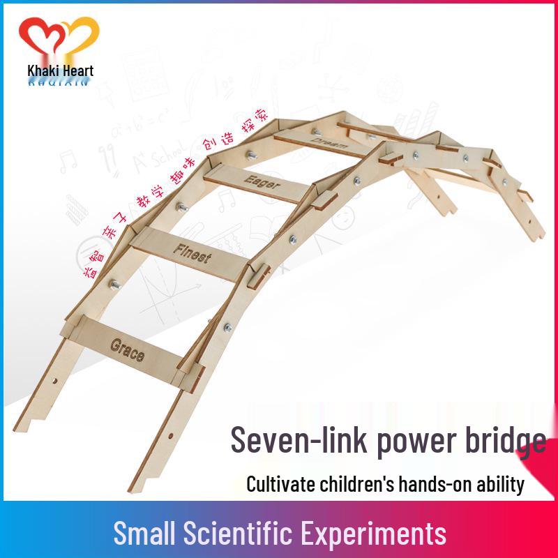 Handmade Children s Arch Bridge Model Kit: Explore Mechanics & Physics Principles Wooden