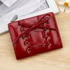Korean Version of The New Simple and Versatile Bow Tie Zipper Buckle 20% Off Small and Exquisite Student Short Wallet Women