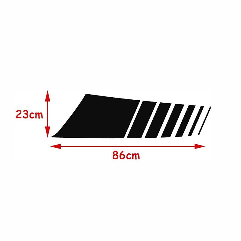 2pcs Car Hood Stripe Stickers For Car Hood Bumper Vinyl Decals For Racing Stripes Bumper Decals For Car And Truck Hood Decals