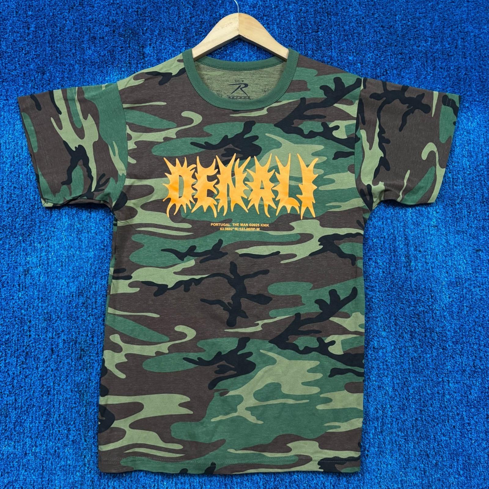 Portugal the Man Denali 2025 Tour Date Indie Rock Camo Tee M Unisex T-Shirt XXXXL