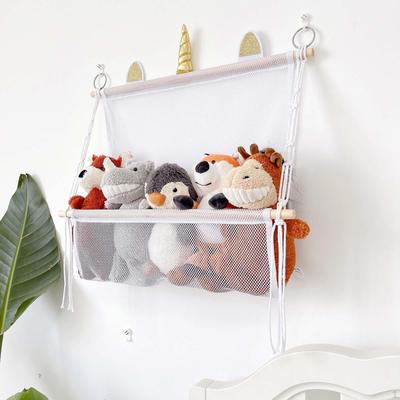 Over Door Organizer,Stuffed Animal Net Hammock Hanging Wall Bedroom Plush Toy Storage Holder for
