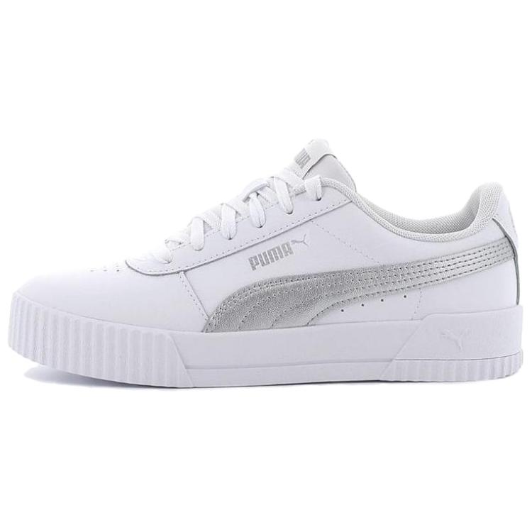 PUMA Carina Leather White Grey Women s 370325-18 35.5
