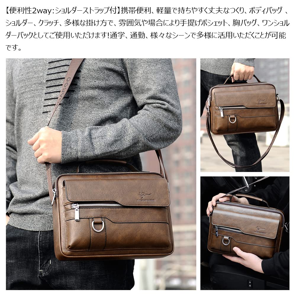 Whatna Schulter- oder Umhängetasche mit Schlüssel Dick Passend für iPad Horizontal Perfekt für oder Fahrrad HA109 Herren 2-Wege-Tasche, Crossbody, Handtasche, Ring, Leder,