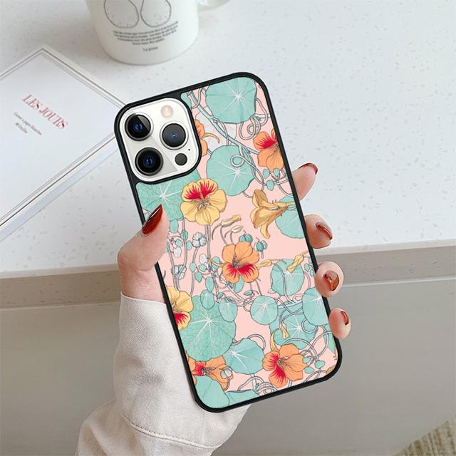 Tropical Flowers Phone Case For iPhone 17 Air 13 12 14 15 16  Cover For Apple Pro Max Plus