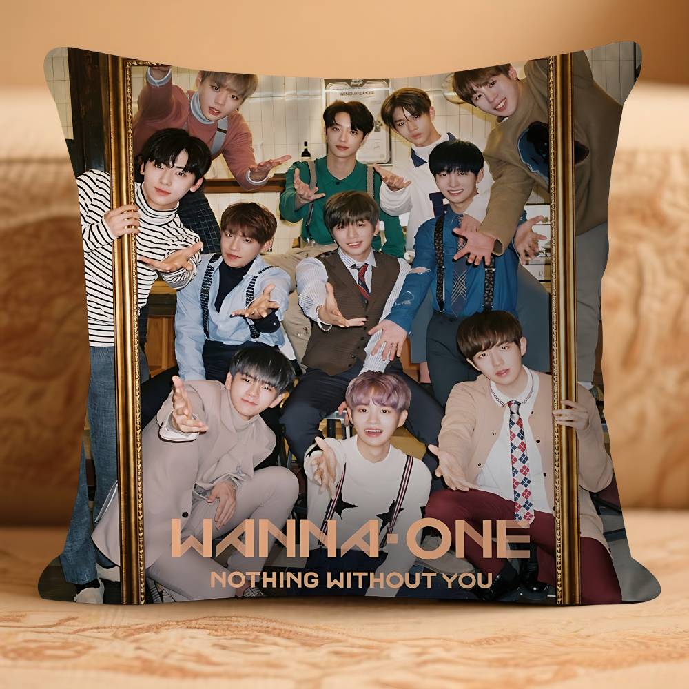 Kpop W-Wan-na One Pillow Anime Pillow Sofa Bed Head Pillow Cover Cushion Cover 45x45 Cm Fashion