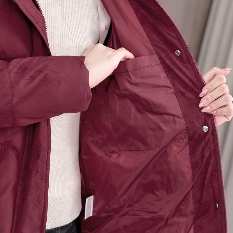 Plus Size XL-5XL Middle Age Women's Winter Jackets Hooded Elegant Loose Thick Warm Parkas Female Coats