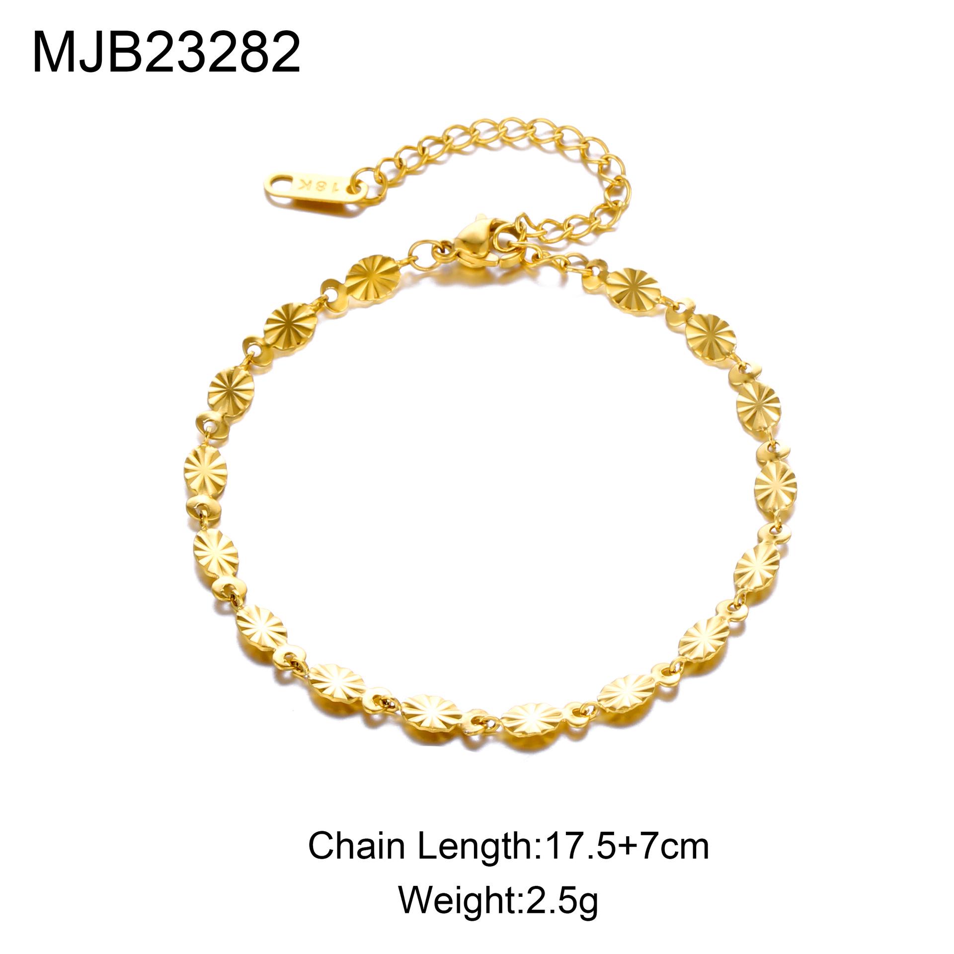 

Minimalist Petal Chain Bracelet - Elegant Stainless Steel Design for Women