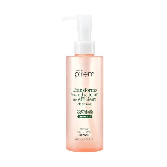 make p:rem Safe Me. Oil to Foam Cleanser 200ml