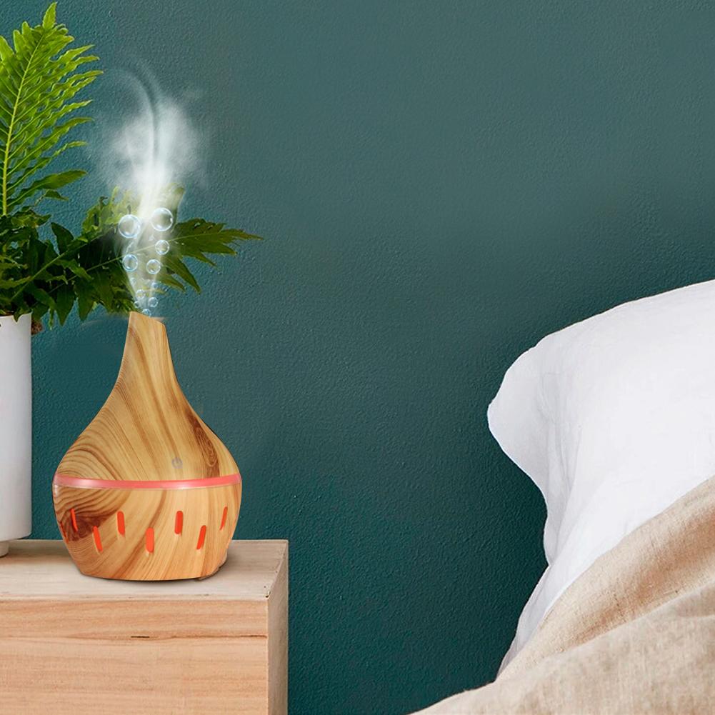 300ml USB Mini Air Humidifier Aroma Essential Oil Diffuser with 7 Changing Led Lights for Bedroom