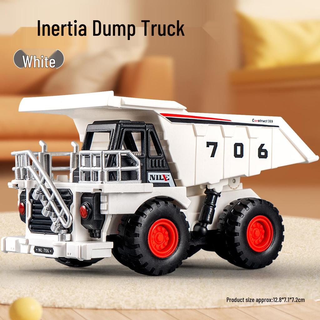 Eylemsizlik Mühendislik Aracı için Damperli Kova ve Forklift Durdurma Arabası Modeli ile Çocuk İtmeli Ekskavatör Oyuncağı.