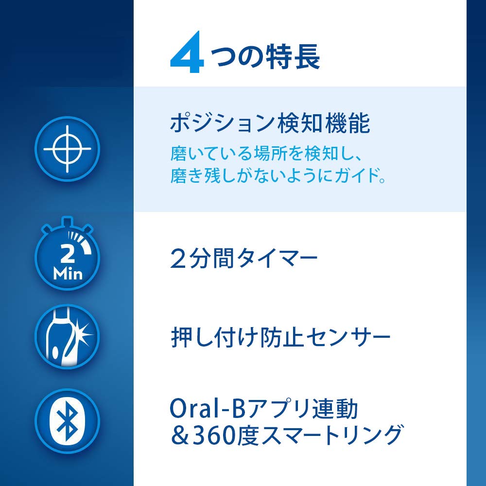 Braun Oral B Electric Toothbrush Genius 10000 Sakura Pink Position Voltage Compatible D7015266XCMPK App-Linked (Overseas Model)