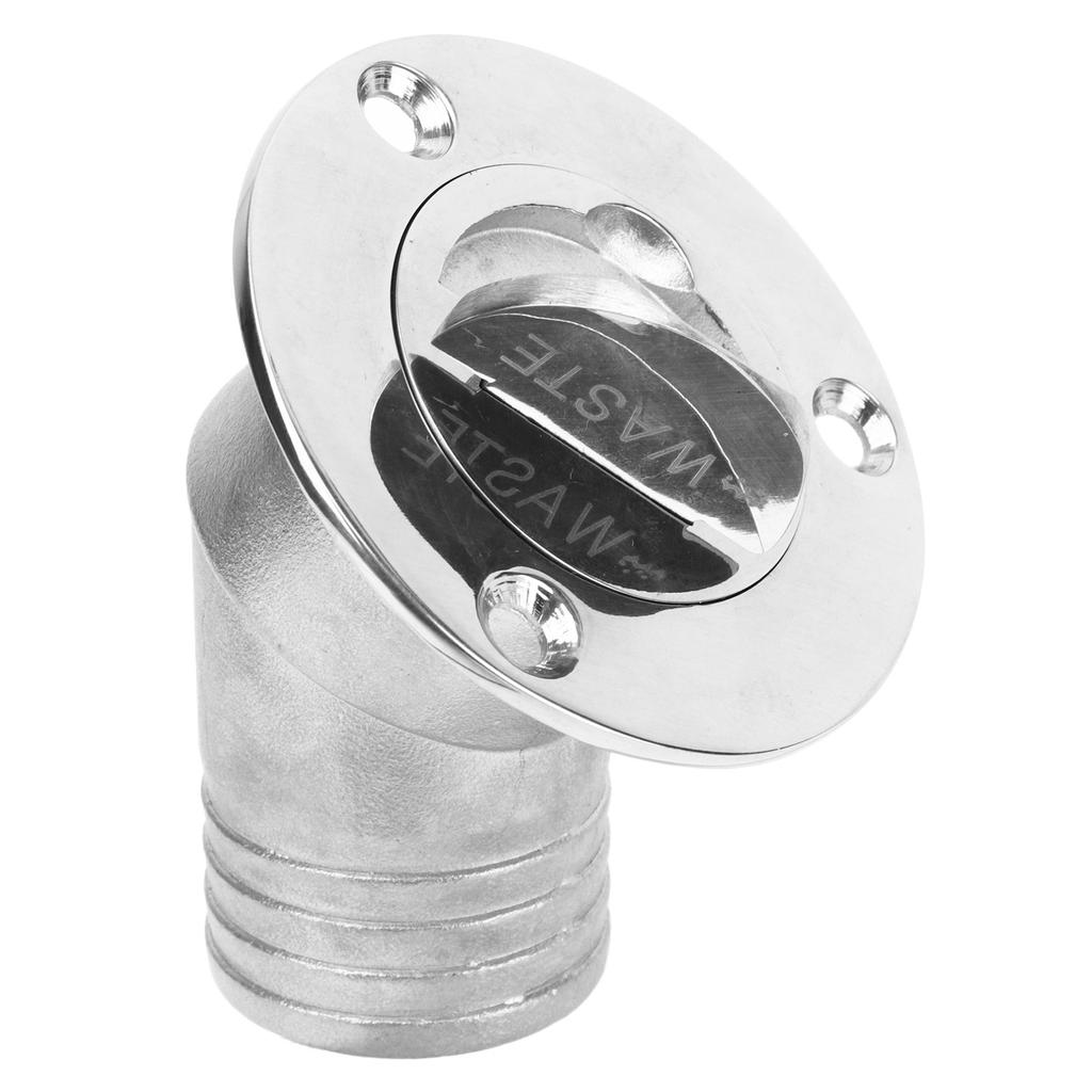 Boat Deck Filler 45 Degrees  316 Stainless Steel 38mm Flip Fill Cover with Keyless Cap for Marine Yacht