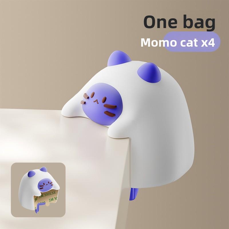 4PCS Cartoon Window Anti-collision Table Corner Coffee Table Silicone Anti-bump Sticker Anti-collision Pad Table and Chair Corner Protector