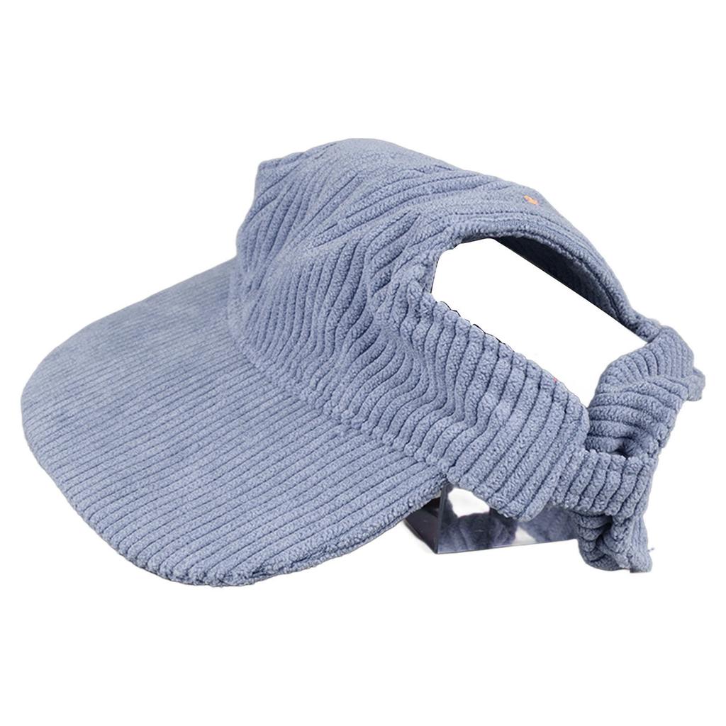 Dog Sun Hat Fashion Casual UV Protection Breathable Ear Holes Adjustable Pet Hat for Outdoor Travel Camping Blue XL