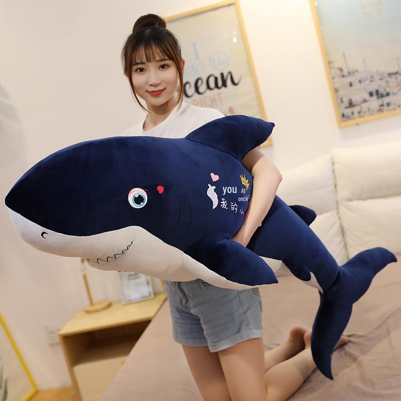 Shark Plush Toy Large Doll Pillow Cushion for Boys - Soft and Cozy Sleeping Companion
