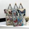 Spring Summer New Women's Handbag Fashion Trendy Ethnic Style Canvas Bag Large Capacity Shoulder Bag Print Design
