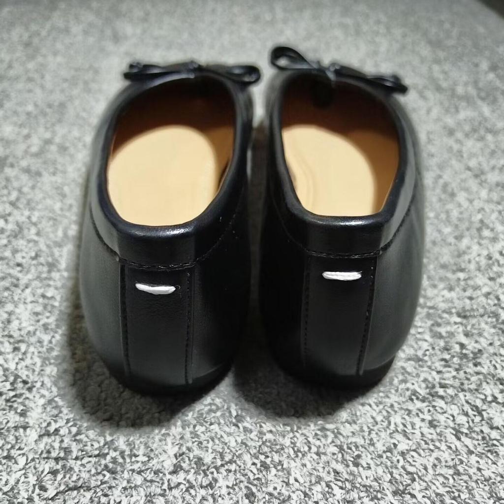 Spot Women's 2024 New Pleated Split-Toe Ballet Flats with Bow