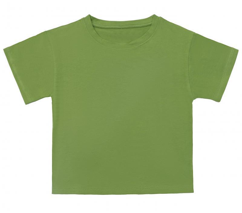 AA-14 Summer Short Sleeve Crop Top Crew Neck Casual Solid Color, Logo Printable