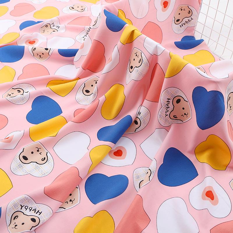 Rayon Fabric Imprint Summer Fashion Dress Pajamas Homewear Fabrics Wholesale Cloth for Diy Sewing Per Meter Material