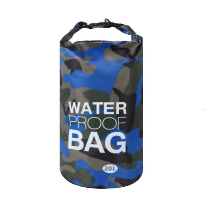 Camouflage Drifting Waterproof Bag: Versatile Single/Double Shoulder, Large Capacity, Lightweight Beach & Swimming Storage