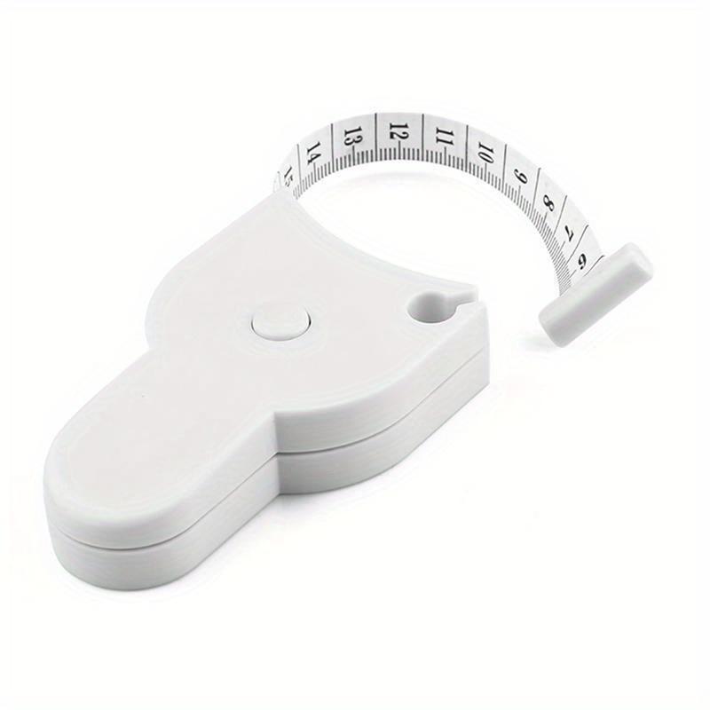 

1pc 2-in-1 Portable Telescopic Measuring Tape Torch Durable PU Leather, Waist-Focused Design with Toggle Lock 1pc белый