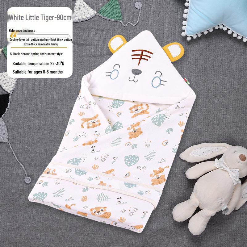 Year of the Rabbit Pure Cotton Thickened Baby Swaddle – Newborn Spring, Autumn, Winter Wrap