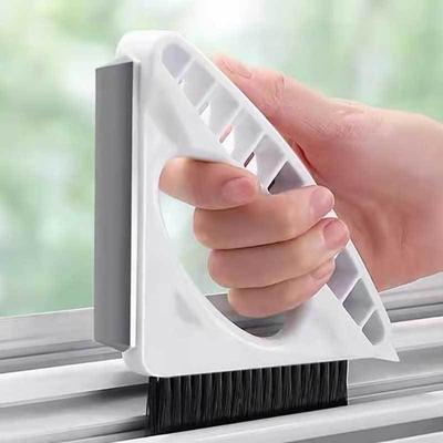 Reinigungsbürste Dreieckiges Bürstenkopfdesign Leichtgewichtiger Ergonomischer Griff Türspaltbürste Eckenreinigungswerkzeug