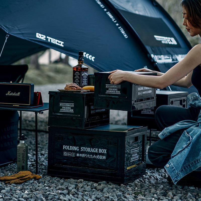 WESTTUNE Outdoor Storage Box 20L 30L 45L 55L Large Capacity Collapsible Storage Bin Portable Camping Car Picnic Travel Container