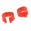 100PCSCelsiusBag 16MM 001-100 Numbered Plastic Poultry Chickens  s Goose Leg Bands  s(Red)