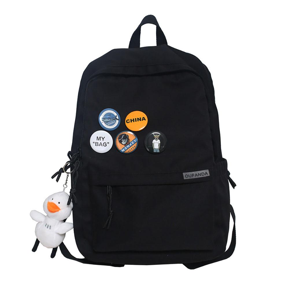 

Рюкзак Светоотражающий тканевый рюкзак Простая школьная сумка Модный дорожный рюкзак