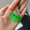 2/3/8 Stuks Unieke Bijzondere Lichtgevende Hars Buitenaards Sleutelhanger Gloeit In Het Donker Voor Telefoonbandje Tas Bedeltjes Grappige Hangers Doe-Het-Zelf Decoratie