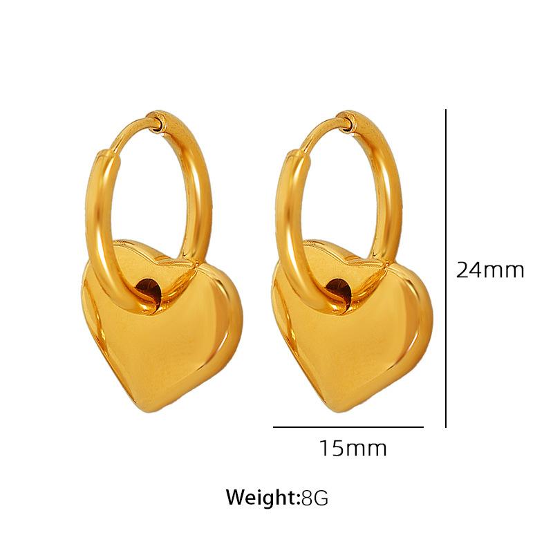 Korean simple lucky little star love necklace sweet versatile small fresh earrings age-reducing women s jewelry set