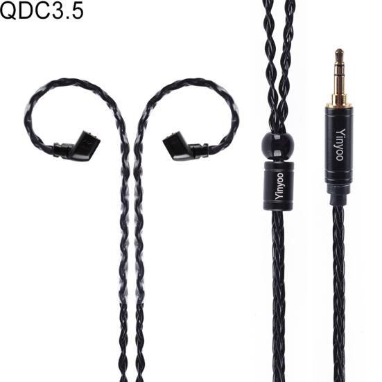 Yinyoo MMCX/2Pin/QDC 8 Core Silver Plated Copper Wire Earphone Upgraded Cable